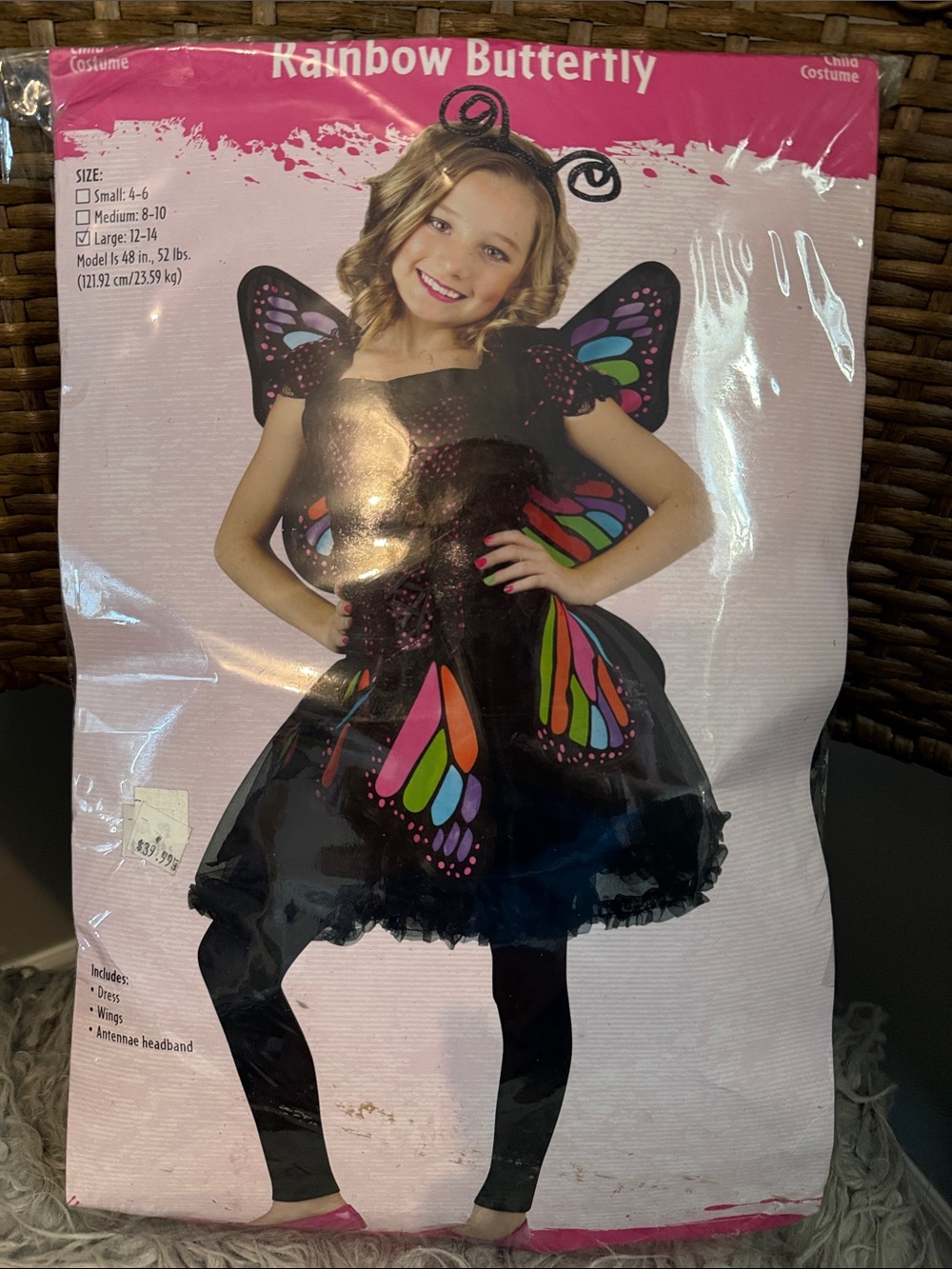 Rainbow Butterfly Kids Costume